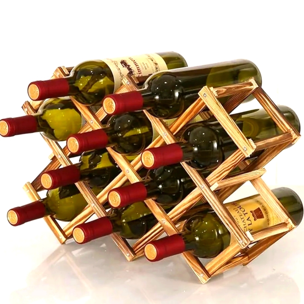 Wine Rack (Stacks,Folds,Stands on it's own)